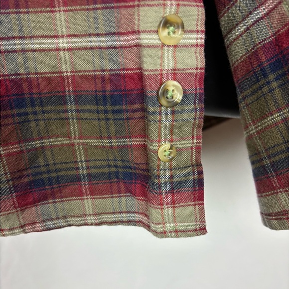 Eddie Bauer plaid lightweight flannel shirt MENS X-Large XL - Picture 4 of 7